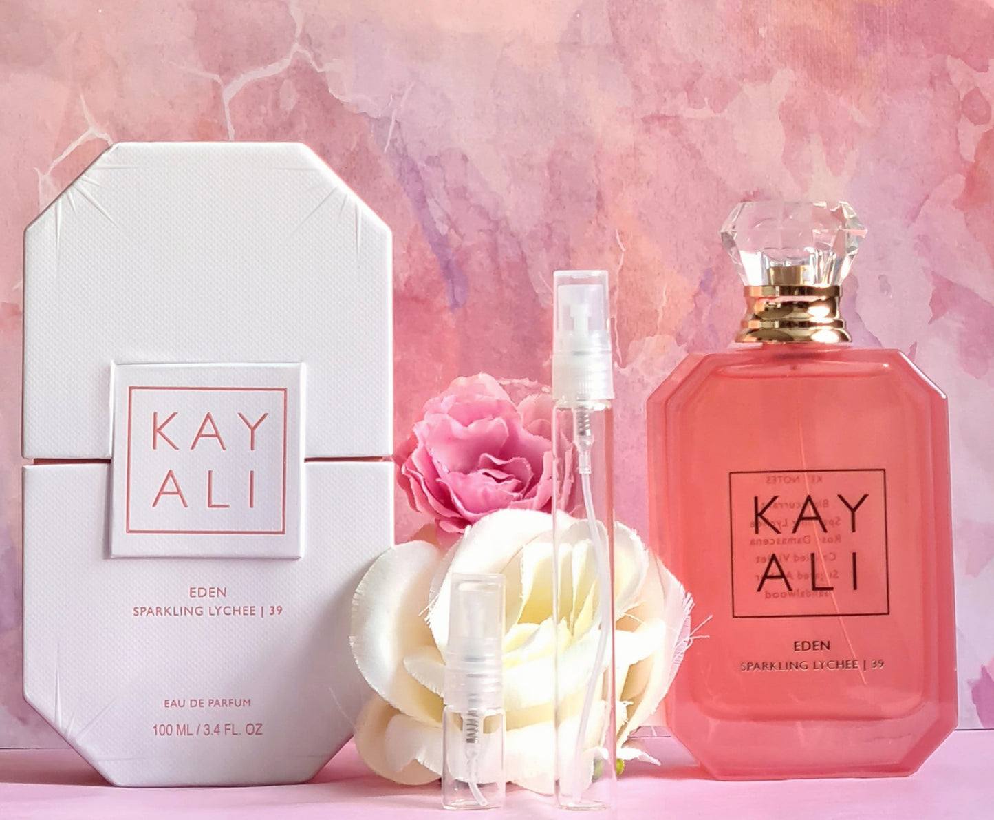 Kayali eden sparkling lychee sample